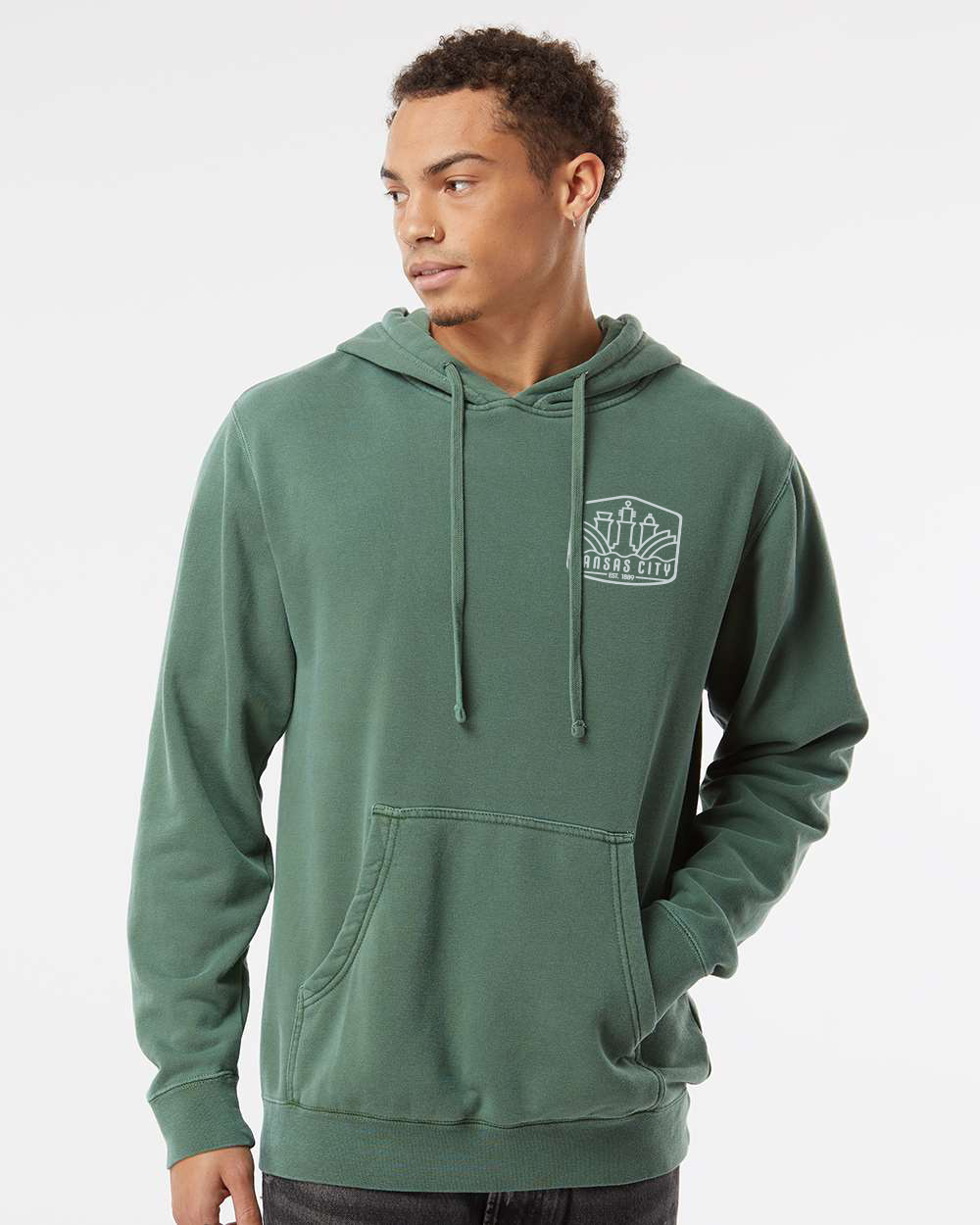 Bartle+Kauffman Pigment-Dyed Hooded Sweatshirt