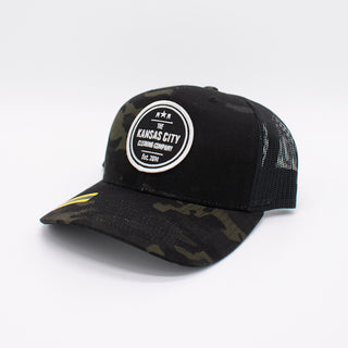 KC Clothing Co. Trucker Hat | The Kansas City Clothing Co. Black Multicam