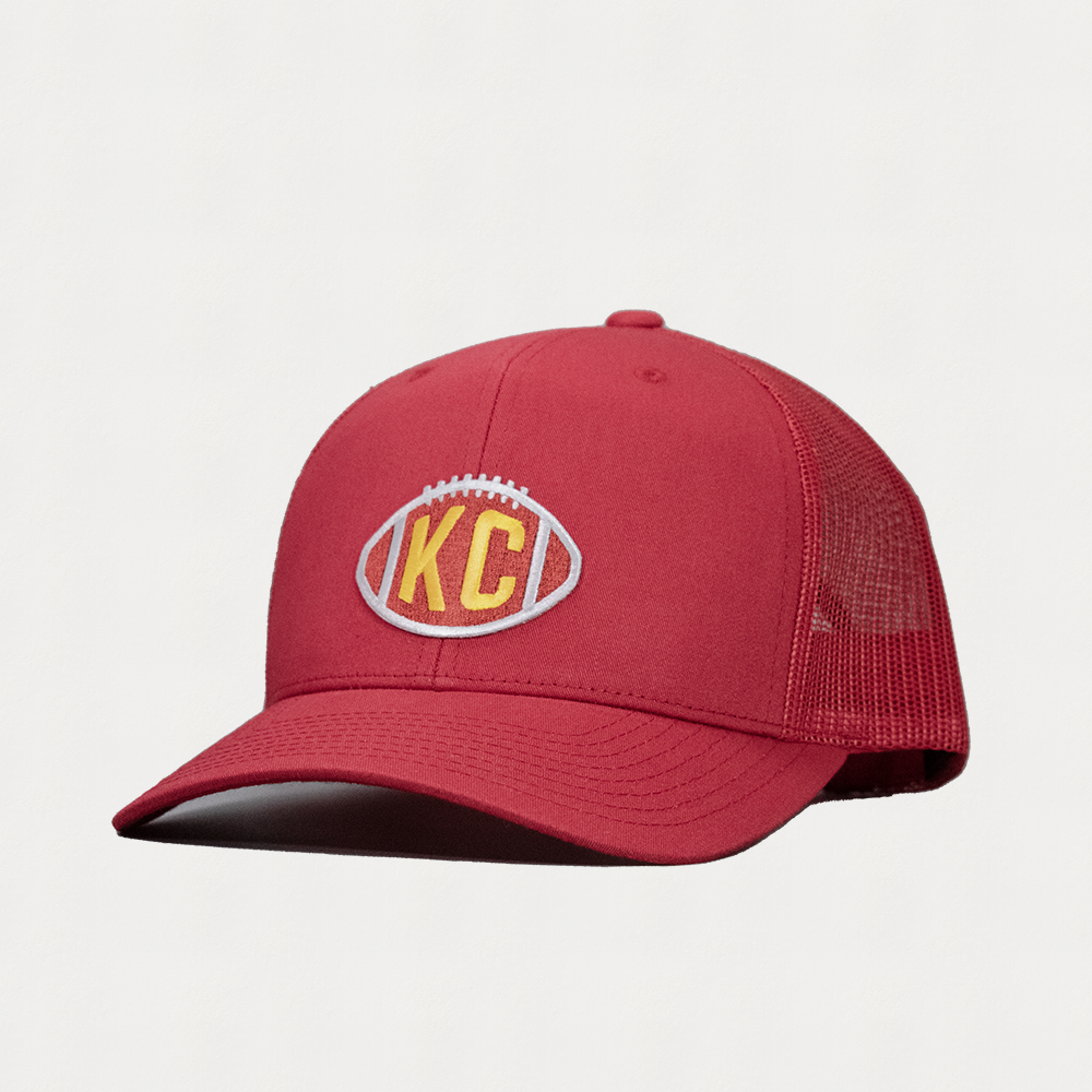 KC Football Retro Trucker Hat | The Kansas City Clothing Co. Red