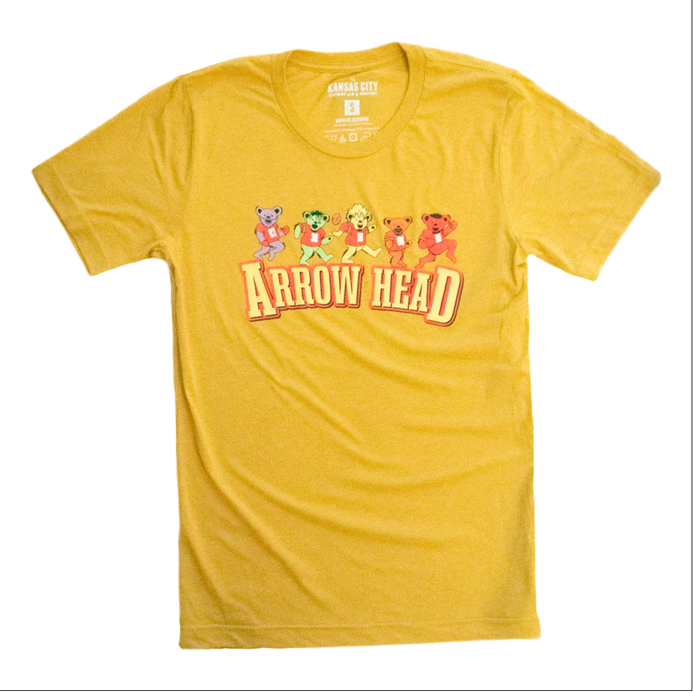 Dancing Bears T-Shirt | The Kansas City Clothing Co. Mustard / S