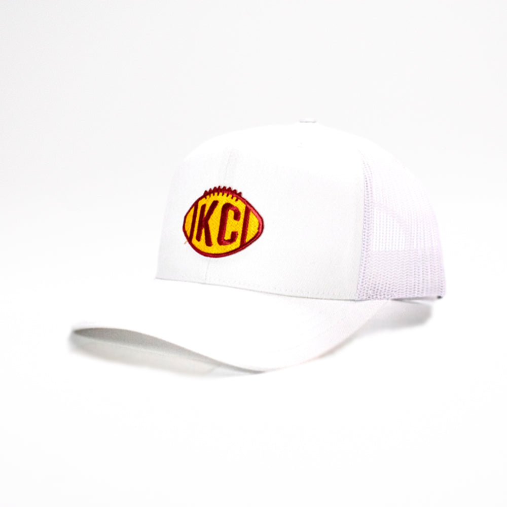 KC Football Trucker Hat | The Kansas City Clothing Co. White